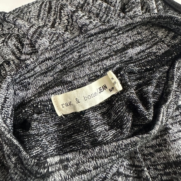 Rag & Bone Women’s Knit Spacedye Mock-Neck Muscle Tee Gray Sz S - Picture 3 of 10